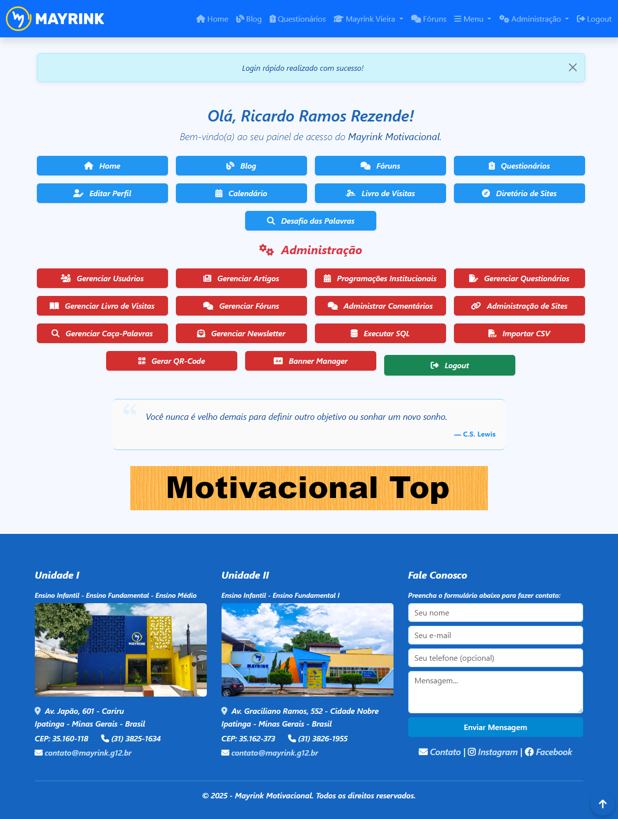 Mayrink Motivacional - Questionários Online